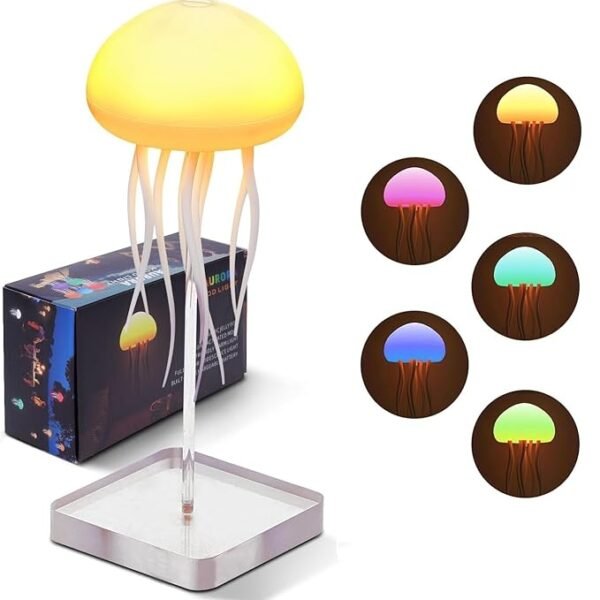 Jellyfish Light Lamp-Cute RGB Jellyfel Table Lamps